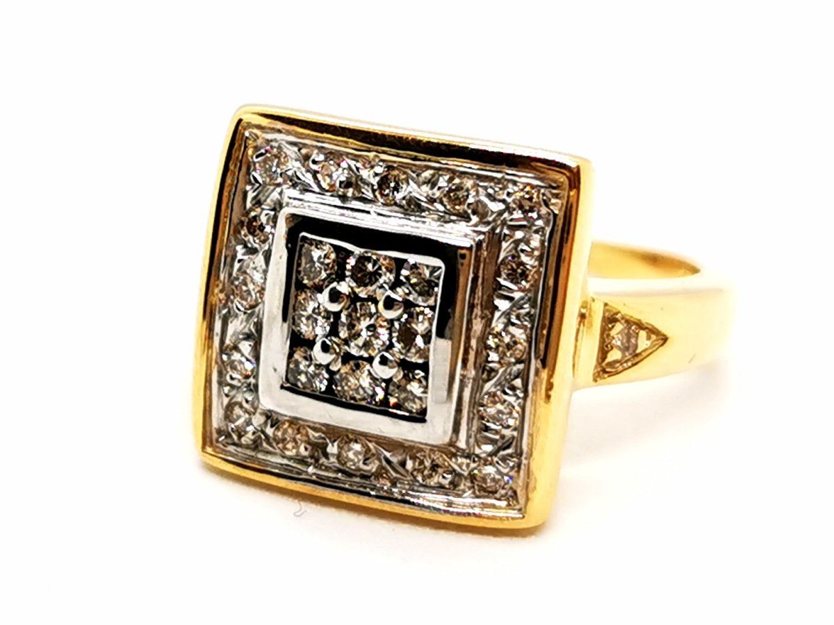 Bague Or jaune Diamant - Castafiore