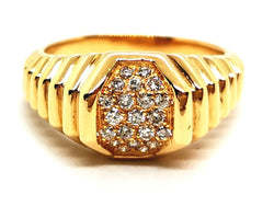 Bague Or jaune Diamant - Castafiore