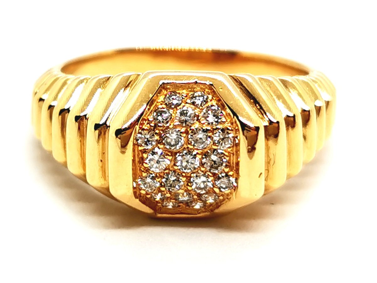 Bague Or jaune Diamant - Castafiore