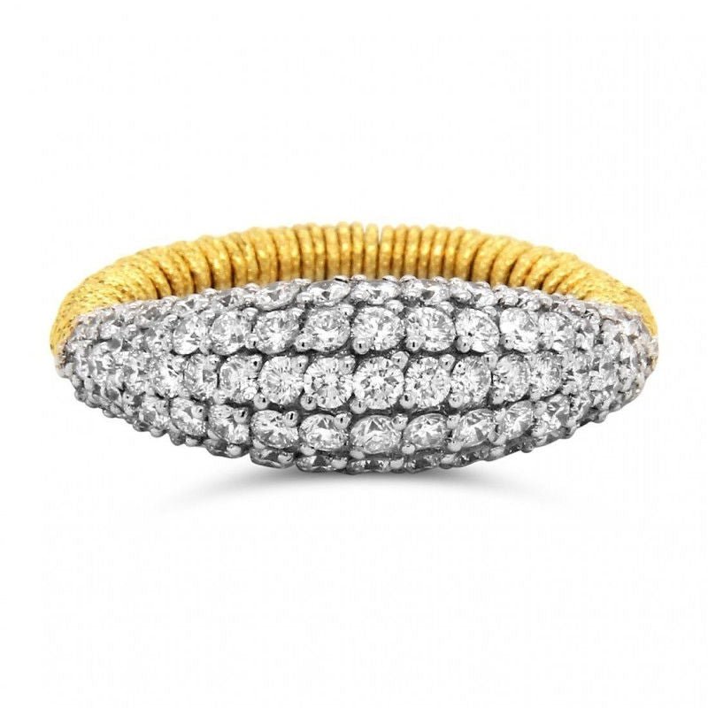 Bague or jaune diamants - Castafiore