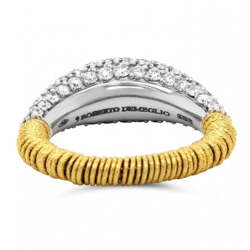 Bague or jaune diamants - Castafiore