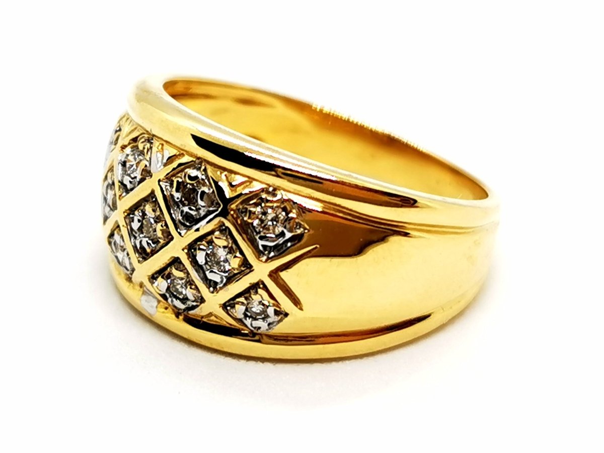 Bague Or jaune Diamants - Castafiore