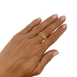 Bague or jaune diamants - Castafiore