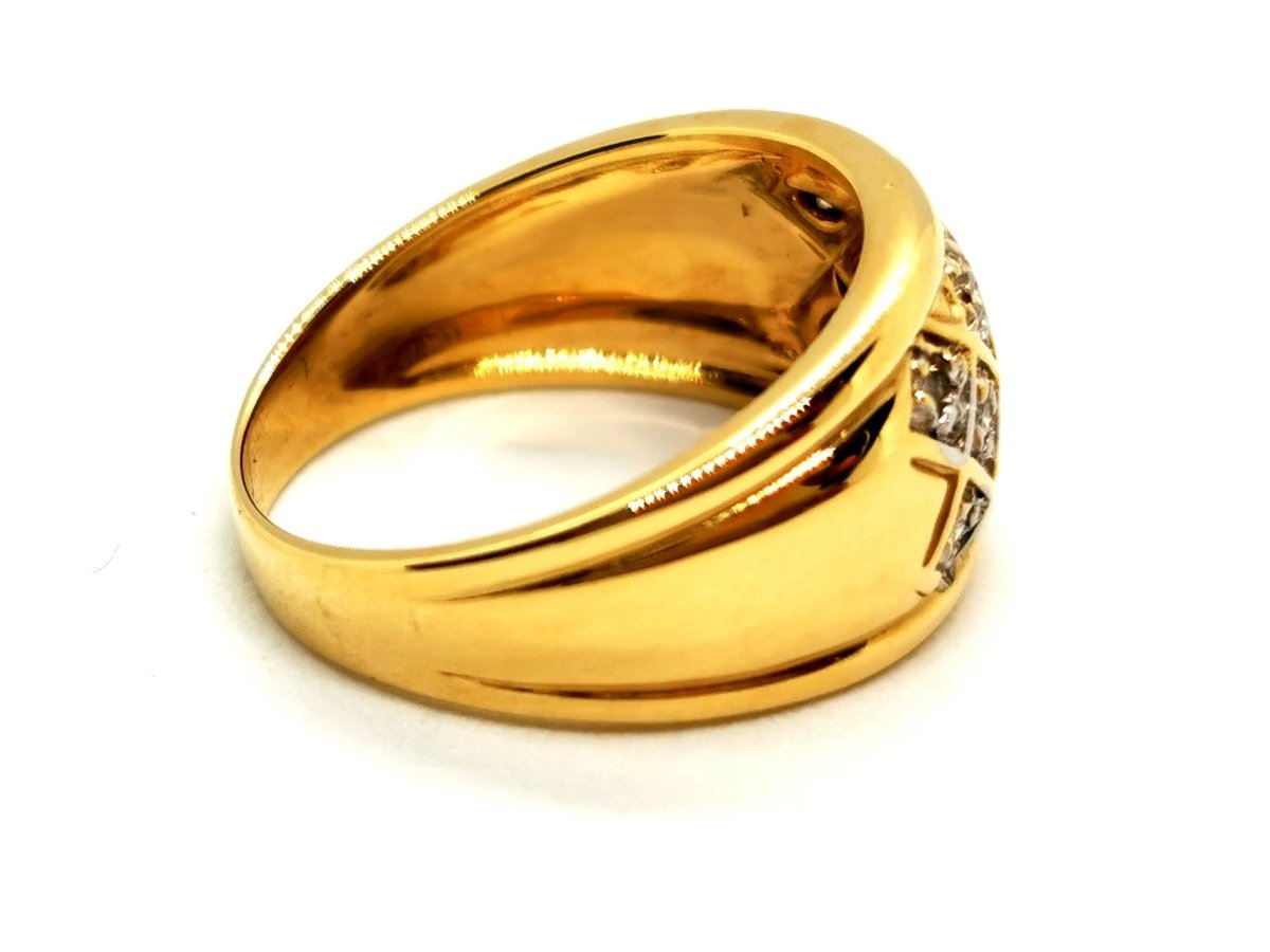 Bague Or jaune Diamants - Castafiore