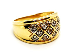 Bague Or jaune Diamants - Castafiore