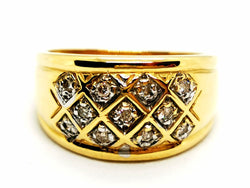 Bague Or jaune Diamants - Castafiore