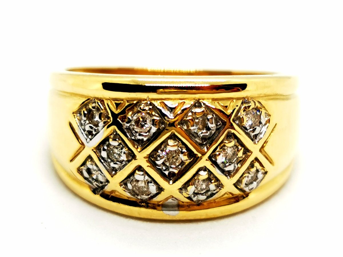 Bague Or jaune Diamants - Castafiore