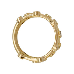 Bague or jaune diamants - Castafiore