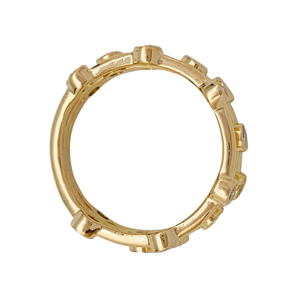 Bague or jaune diamants - Castafiore