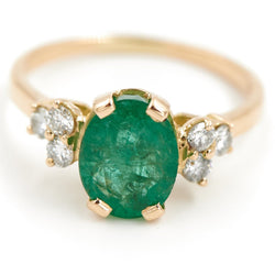 Bague Or jaune Emeraude - Castafiore