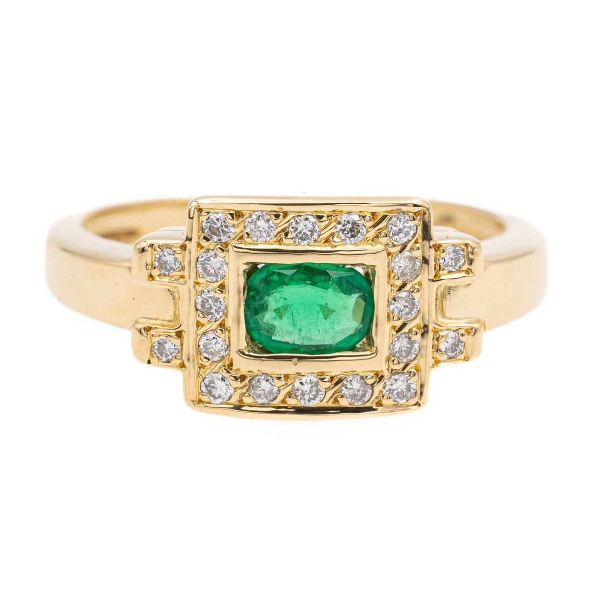 Bague Or jaune Emeraude - Castafiore