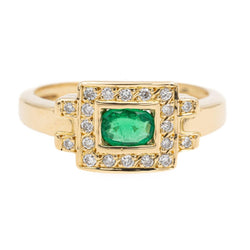 Bague Or jaune Emeraude - Castafiore