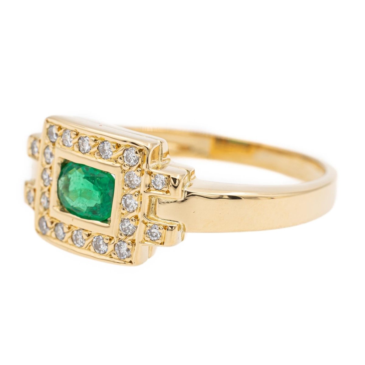 Bague Or jaune Emeraude - Castafiore