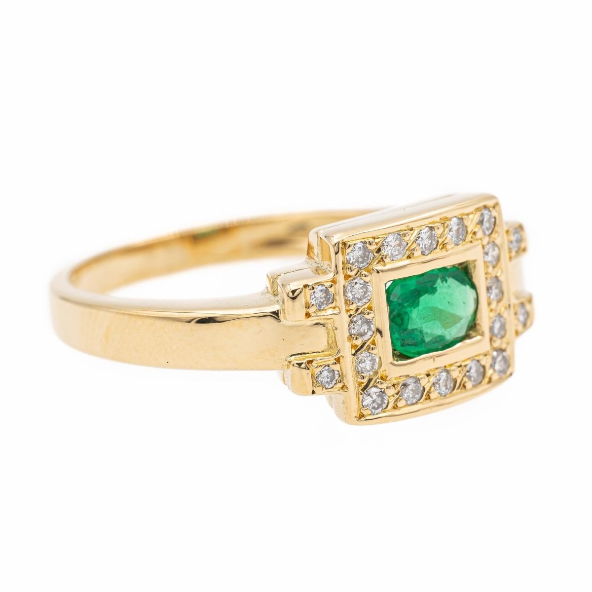 Bague Or jaune Emeraude - Castafiore