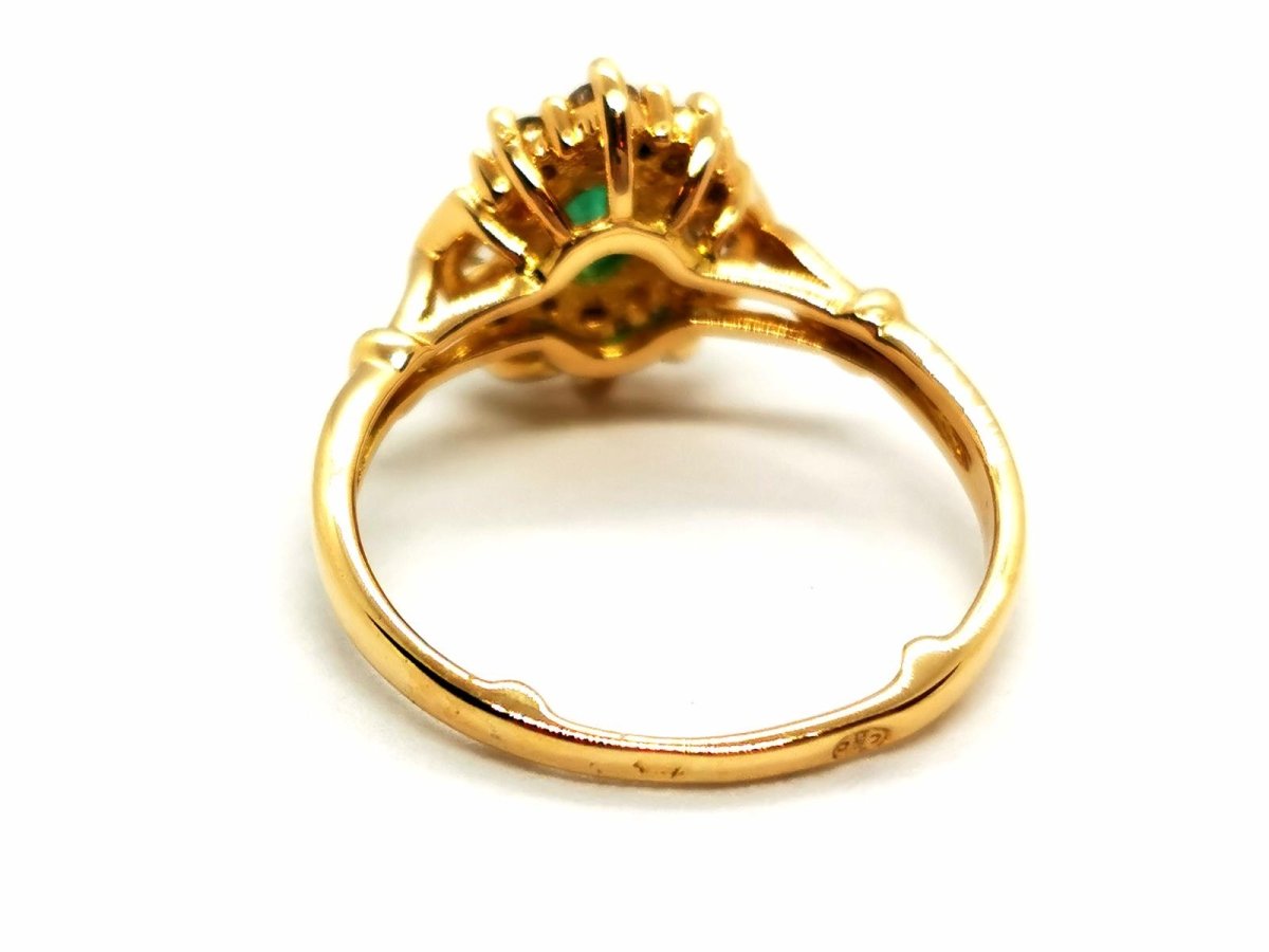 Bague Or jaune Emeraude - Castafiore