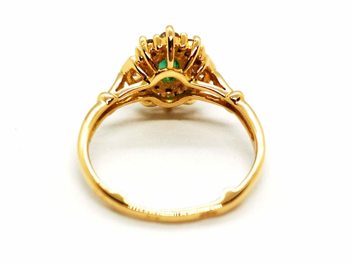 Bague Or jaune Emeraude - Castafiore