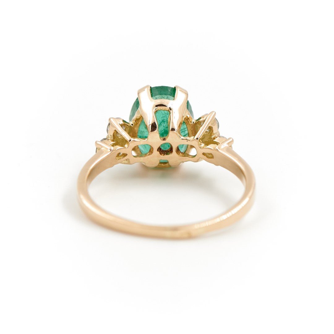 Bague Or jaune Emeraude - Castafiore