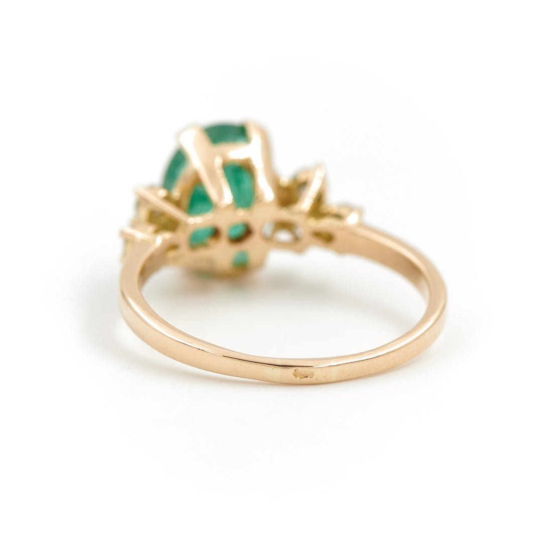 Bague Or jaune Emeraude - Castafiore