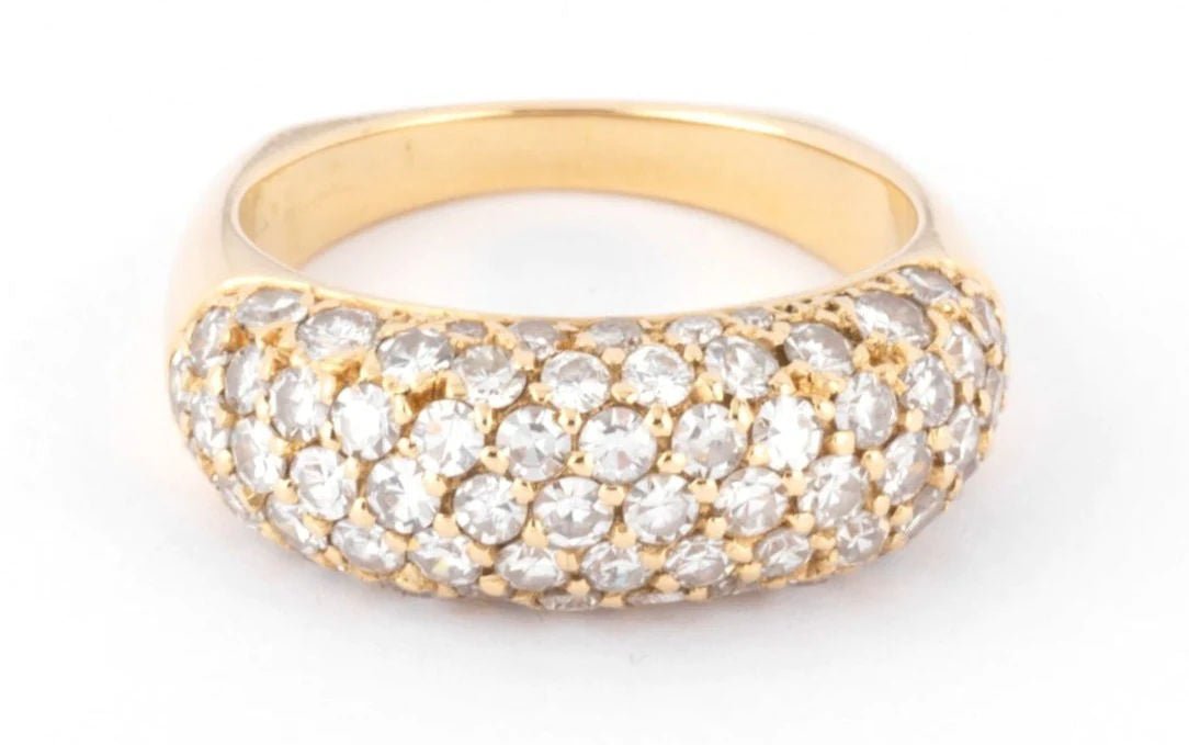 Bague or jaune et diamant - Castafiore
