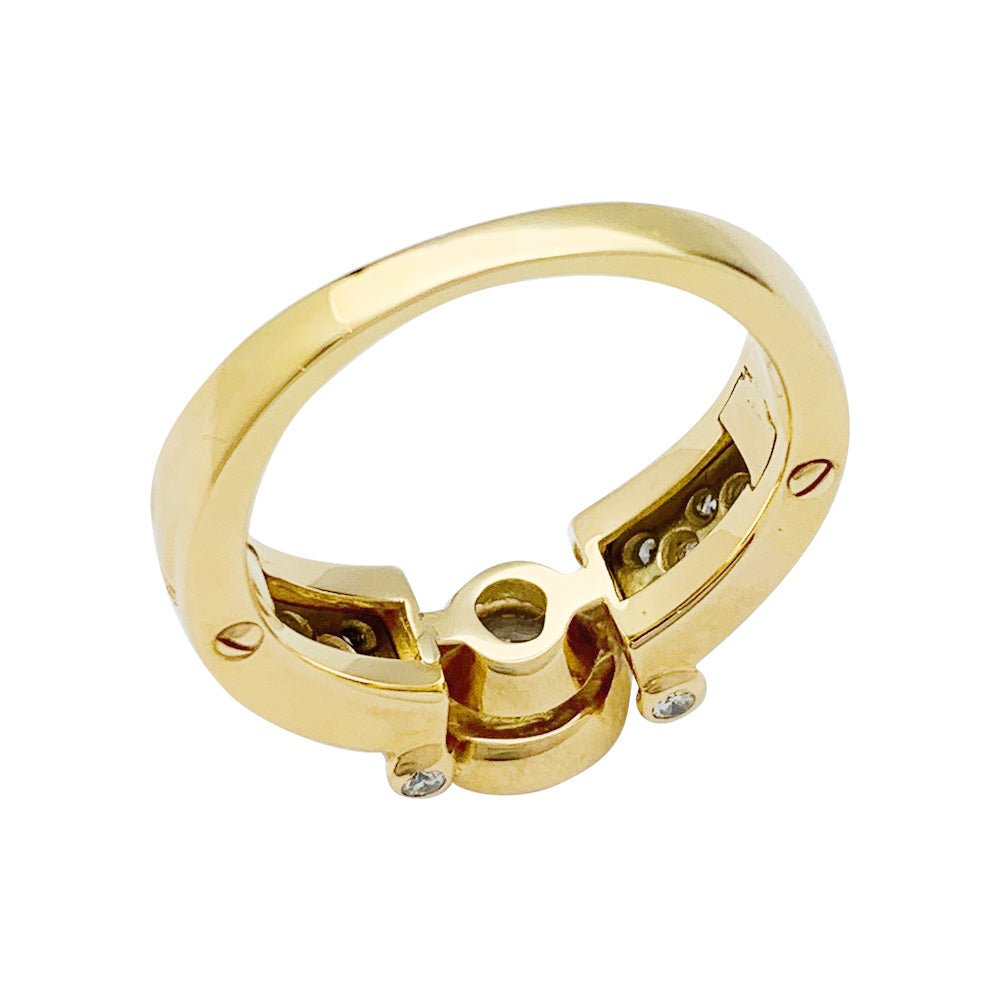 Bague or jaune et diamants - Castafiore