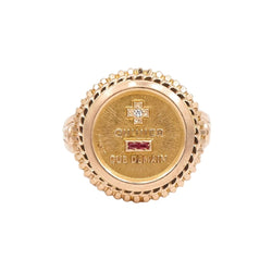 Bague Or jaune Rubis - Castafiore