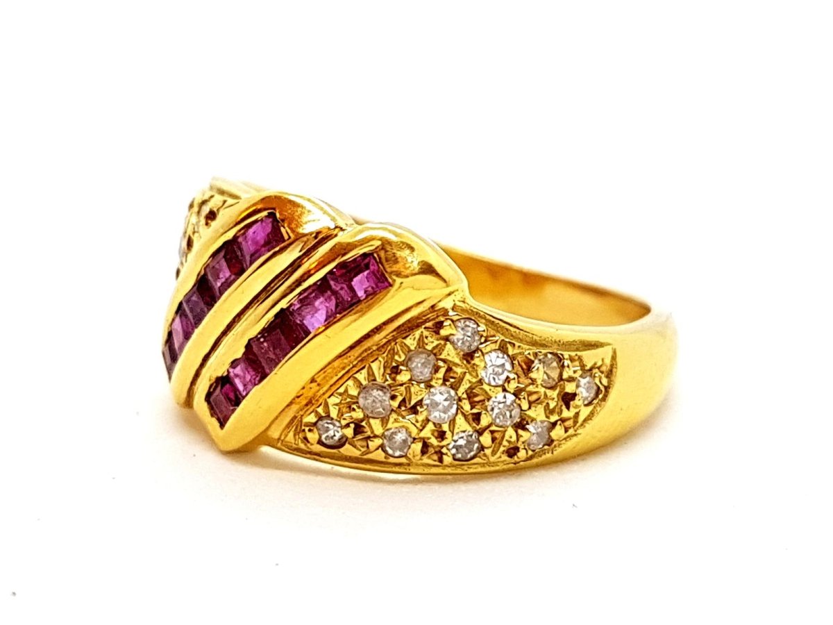 Bague Or jaune Rubis - Castafiore