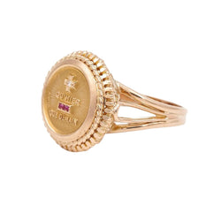 Bague Or jaune Rubis - Castafiore