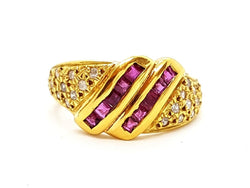 Bague Or jaune Rubis - Castafiore