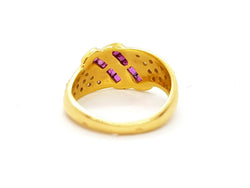 Bague Or jaune Rubis - Castafiore