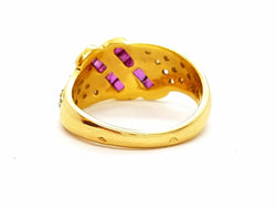 Bague Or jaune Rubis - Castafiore