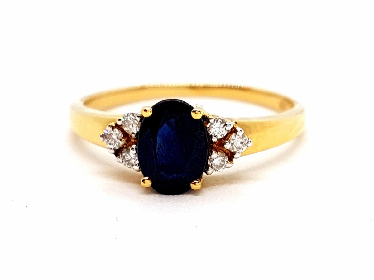 Bague Or jaune Saphir - Castafiore