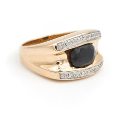 Bague Or jaune Saphir - Castafiore