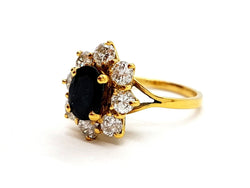 Bague Or jaune Saphir - Castafiore