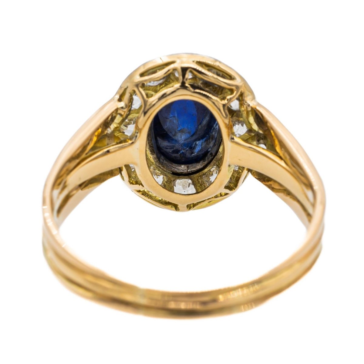 Bague Or jaune Saphir - Castafiore