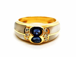 Bague Or jaune Saphir - Castafiore