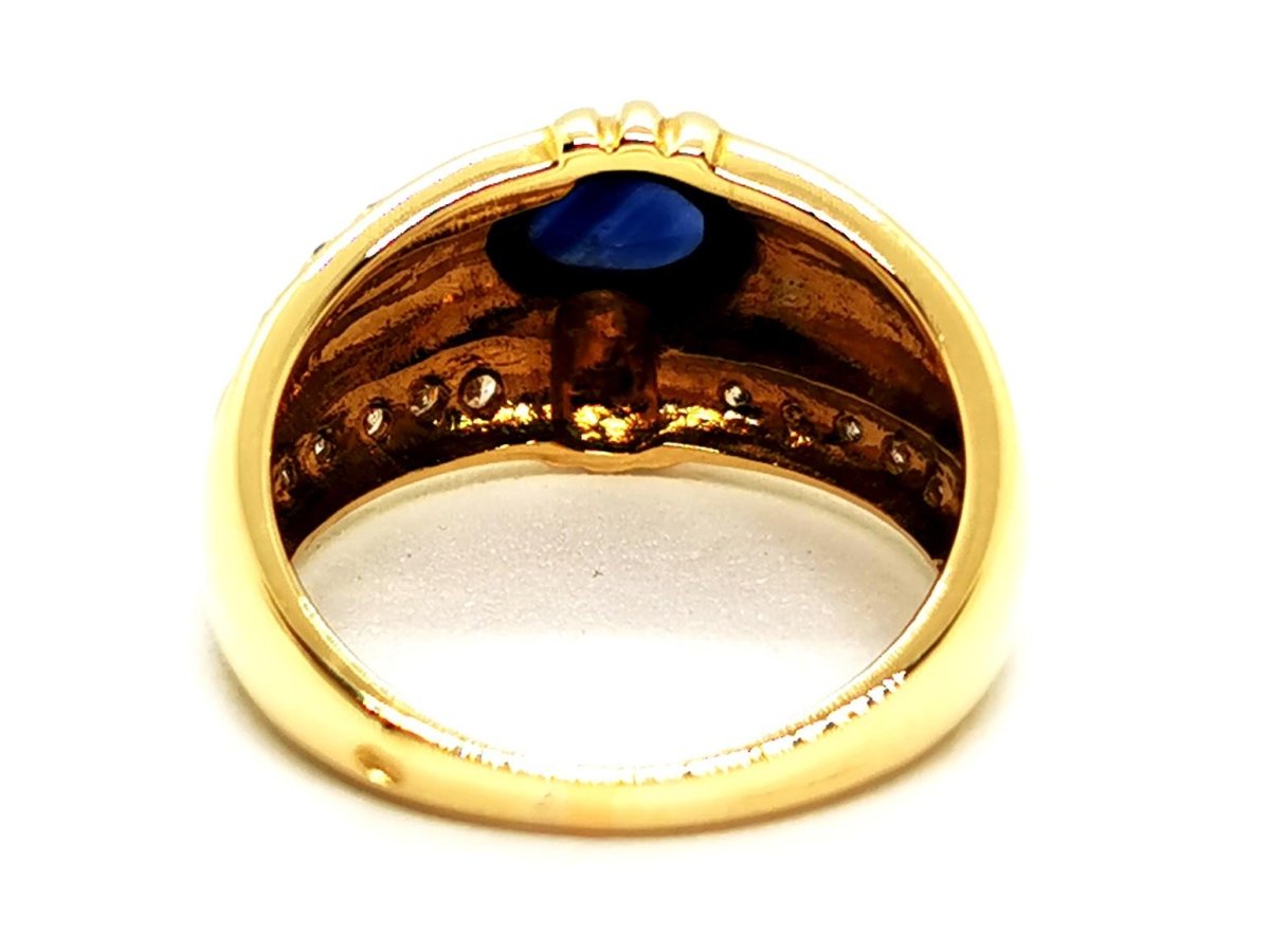 Bague Or jaune Saphir - Castafiore