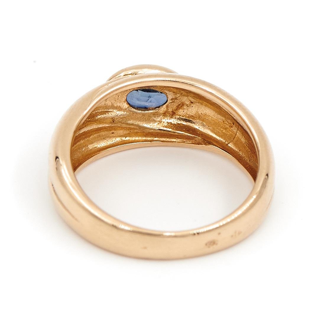 Bague Or jaune Saphir - Castafiore
