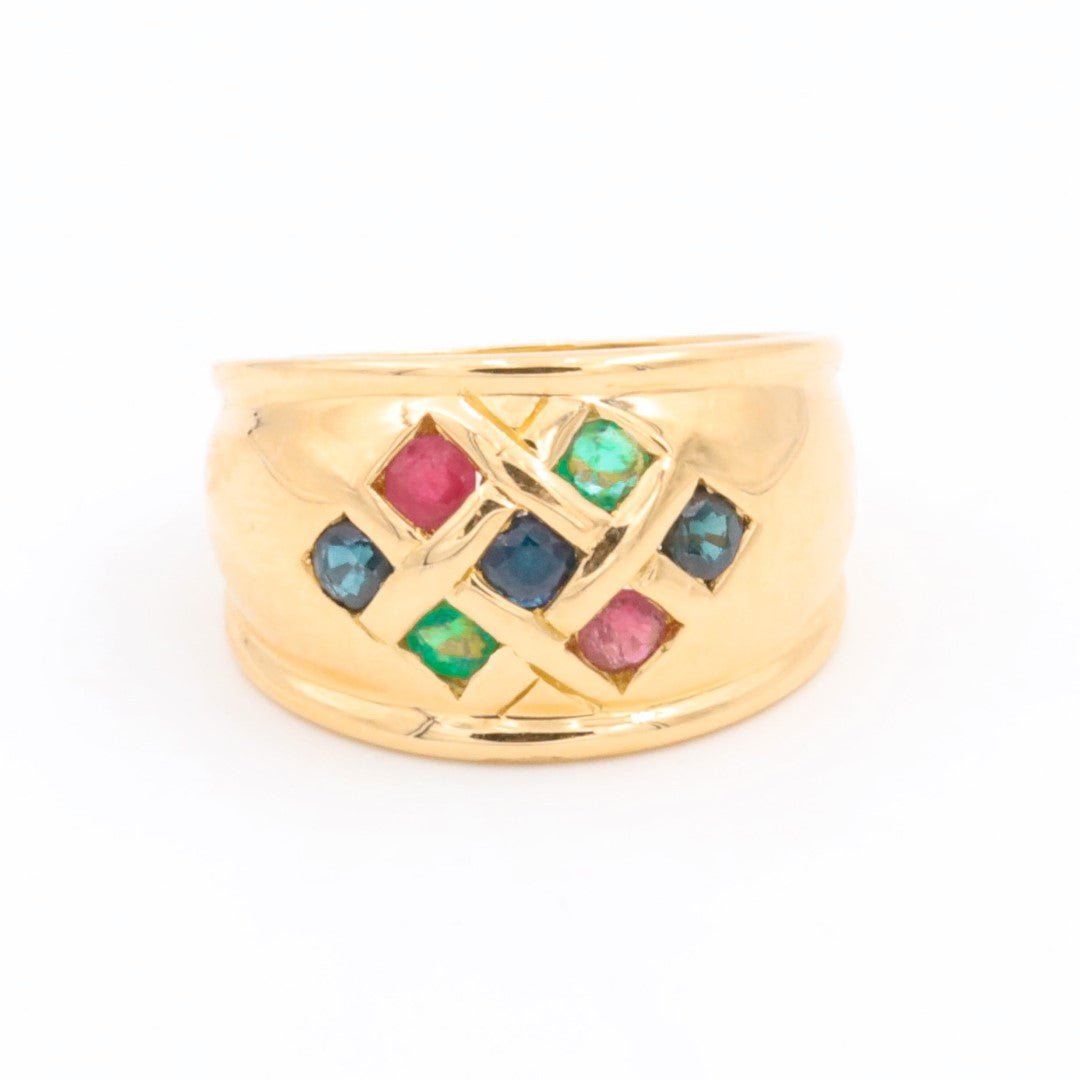 Bague Or jaune Saphir - Castafiore