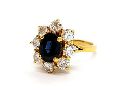 Bague Or jaune Saphir - Castafiore