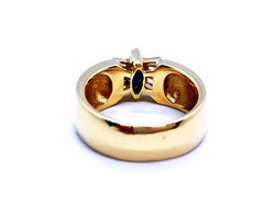 Bague Or jaune Saphir - Castafiore