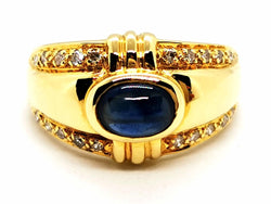 Bague Or jaune Saphir - Castafiore