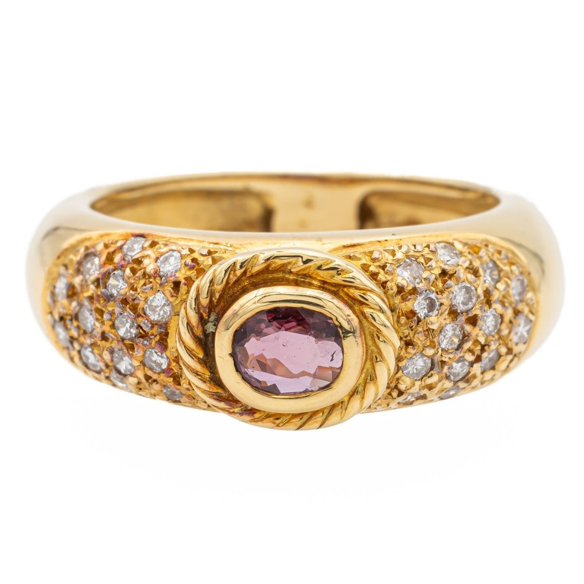 Bague Or jaune Saphir - Castafiore