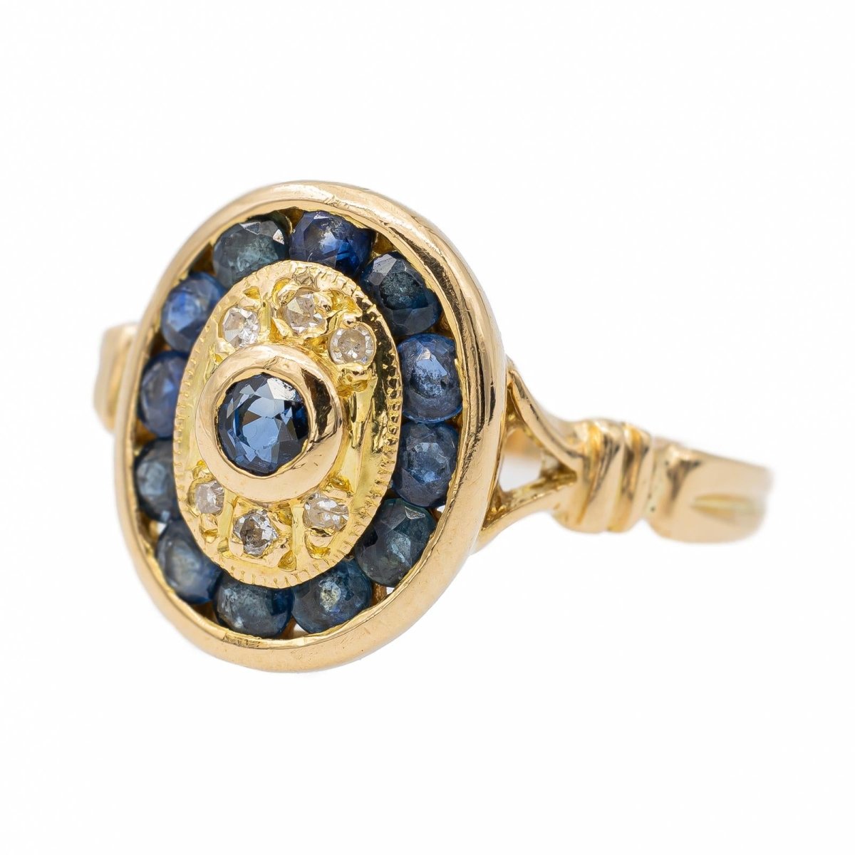 Bague Or jaune Saphir - Castafiore