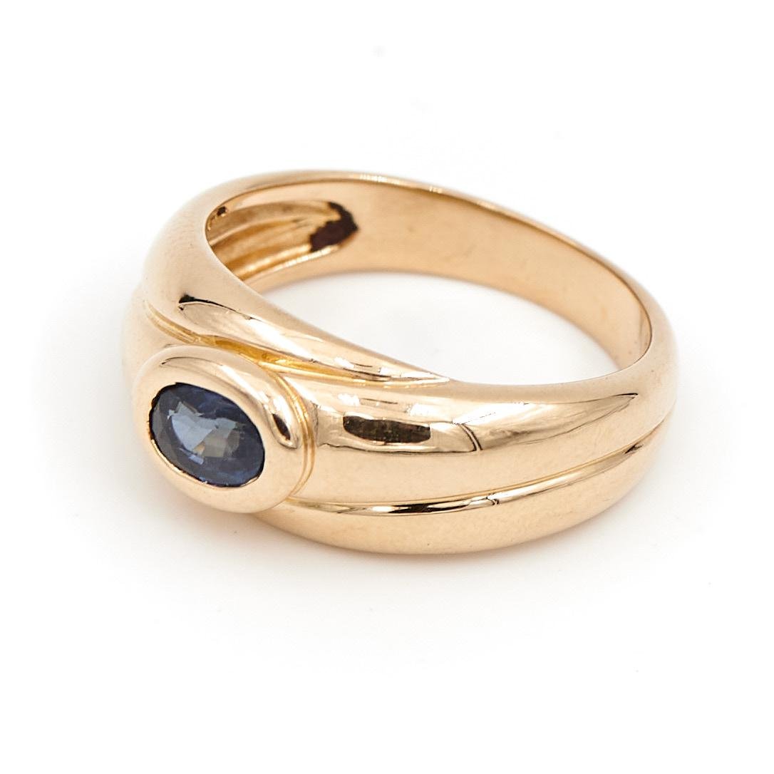 Bague Or jaune Saphir - Castafiore