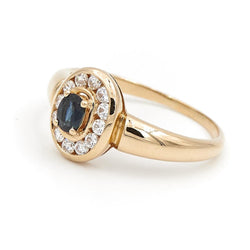 Bague Or jaune Saphir - Castafiore