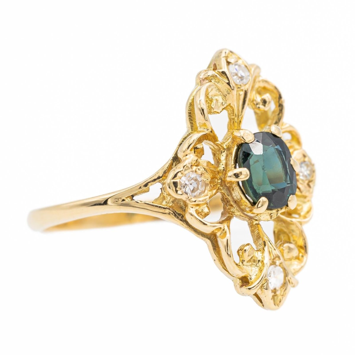 Bague Or jaune Saphir - Castafiore