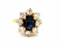 Bague Or jaune Saphir - Castafiore