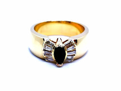 Bague Or jaune Saphir - Castafiore