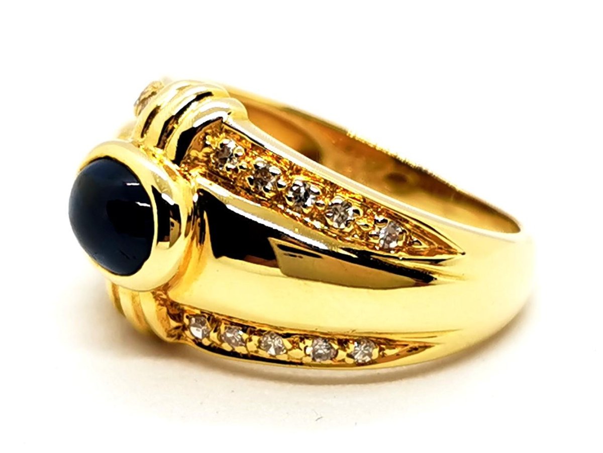 Bague Or jaune Saphir - Castafiore