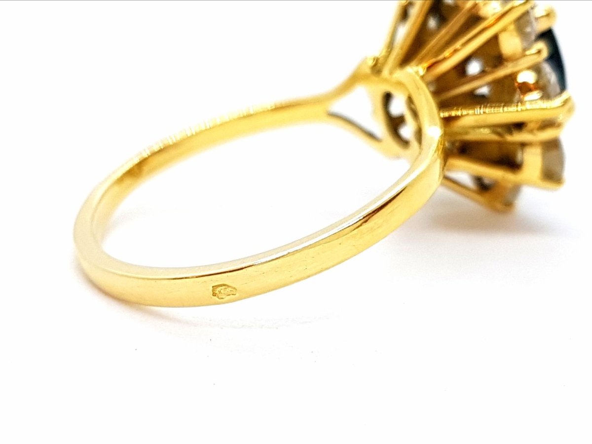 Bague Or jaune Saphir - Castafiore